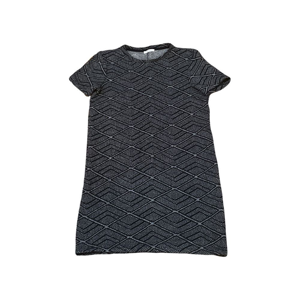 Zara Trafaluc SMALL Diamond pattern Black & White Knit Mini Dress
